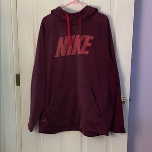 Nike Men's Maroon Hoodie